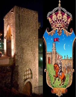 Torreón de Alvar Fáñez y escudo de Guadalajara